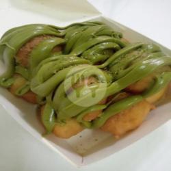 Greek Donut With Greentea Glaze /box Isi 10pcs