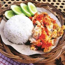 Ayam Geprek   Nasi   Telor Rebus