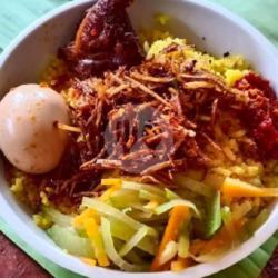 Nasi Kuning Ayam Telur (min Belanja 50rb Gratis 1 Teh Pucuk)