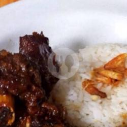 Iga Sapi Geprek   Nasi