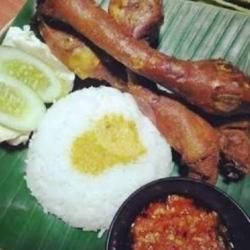 Nasi Kepala Bebek Bakar