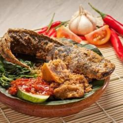 Nasi Ikan Lele Goreng