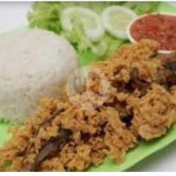 Lele Bakar Kremes   Nasi