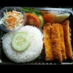 Nasi Katsu Special Mayo Gratis Ice Tea