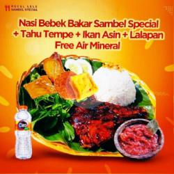 Nasi Bebek Bakar Sambel Special