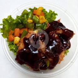 Chicken Pop Rice Sauce Blackpepper