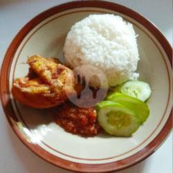 Paket Nasi Ayam Goreng (dada / Paha)   Sambal   Sweet Pink