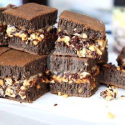 Ckl Brownies Pisang Keju Kacang Coklat Susu