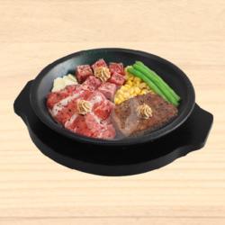 Beef Trio Deluxe (termasuk Nasi)