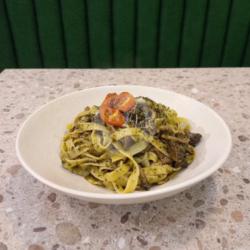 Mushroom Pesto Tagliatelle