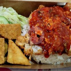 Paket Ayam Geprek Saus Padang