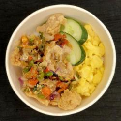 Ricebowl Chicken Skin Sambal Matah