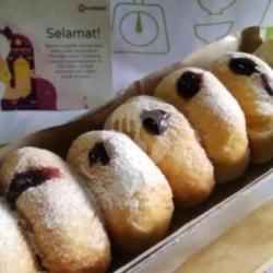 Donat Bomboloni Rasa Selai Paletta Blueberry Premium New Zealand(ukuran Donat Besar Ya)