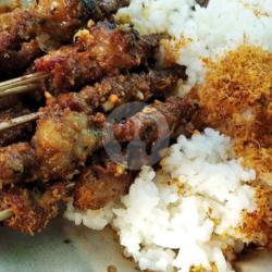 Sate Daging Kelapa  Nasi