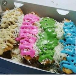 Pisang Keju Crispy Rainbow Toping Mix