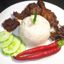 Nasi Lemak Malaysia .