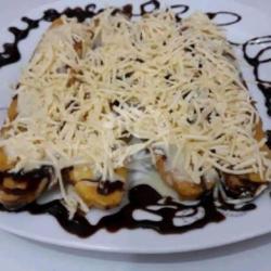 Pisang Keju Coklat Bakar