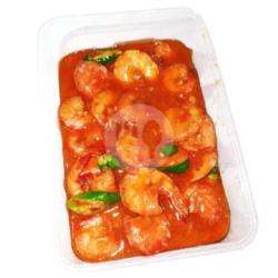 Udang Pedes Asam Manis   Nasi