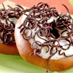 Donat Toping Cappuccino Coklat Parut