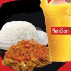 Nasi Ayam Geprek Es Nutrisari