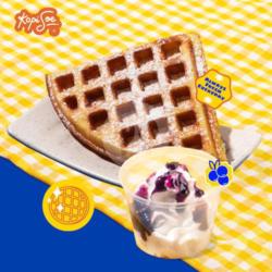 Waffle Blueberry Cream