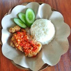 Nasi   Ayam Geprek (dada)