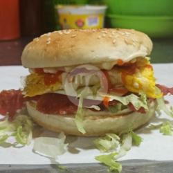 Super Burger Keju Telur Spesial