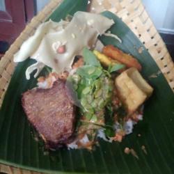 Nasi Pecel Daging Empal