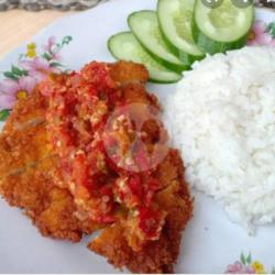 Chicken Katsu Geprek Nasi