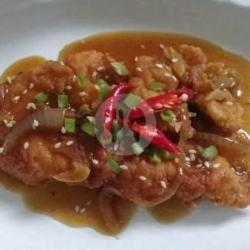 Chiken Geprek Saus Teriyaki