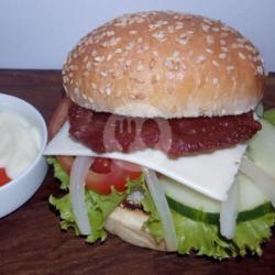 Burger Beef Asap   Keju Slice Jumbo