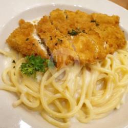 Chicken Katsu Carbonara