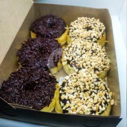 Donat Mini Kacang Coklat ,meses 6pcs