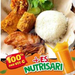 Nasi Ayam Penyetan   Nutrisari Gandaria