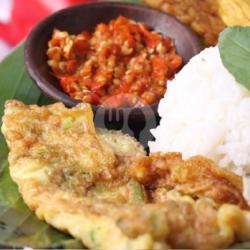 Nasi Telur Dadar Tahu Tempe