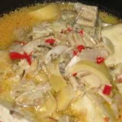 Sayur Jantung Pisang Masak Santan