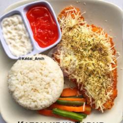 Nasi Katsu Keju Tabur