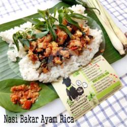 Nasi Bakar Ayam Rica (m)