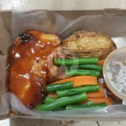 Chicken Steak Ori Saus Barbeque/steak Ayam