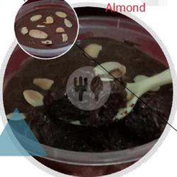 Brownies Choco Ganache Topping  Almond