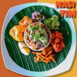 Nasi Tim Ayam Jamur Jumbo