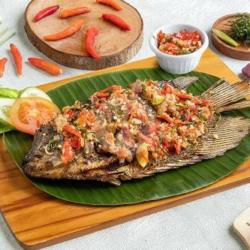 Ikan Gurami Bakar Sambal Matah