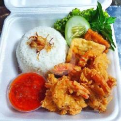 Nasi Ayam Geprek Udang Crispy