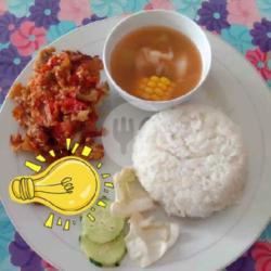 Paket Ayam Geprek   Sayur Asem