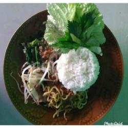 Nasi Pecel Sayur   Telor Dadar