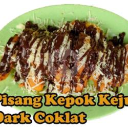 Pisang Kepok Toping Dark Coklat Keju