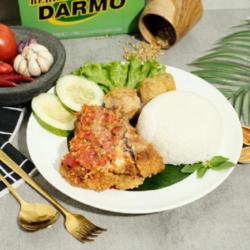 Ayam Geprek Tempe Crispi  Nasi