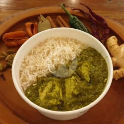 Palak Paneer Rice Bowl