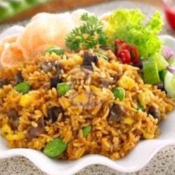 Nasi Goreng Ayam,telor,ati Ampela,bakso,sosis