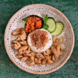 Nasi Putih   Kulit   Sambal